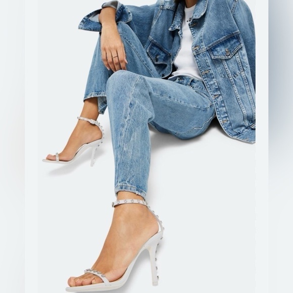 Alexander Wang Nicki 105 Crystal Stud High Heel Sandals - NWT - Picture 5 of 14